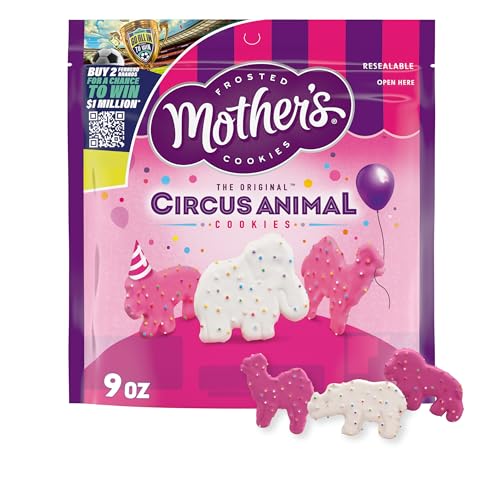 Mother's Original Circus Animal Cookies, 1 Resealable Bag, 9 oz
