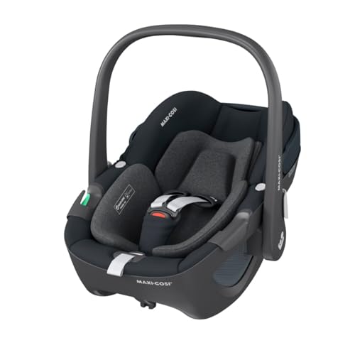 (-44%) Maxi-Cosi Pebble 360 i-Size Babyschale Drehbar, Neugeborenen Autositz 360 Grad, 0–15 Monate (40–83 cm), Drehung mit einer, ClimaFlow, Easy-In-Gurt, G-CELL Seitenaufprallschutz, Essential Graphite