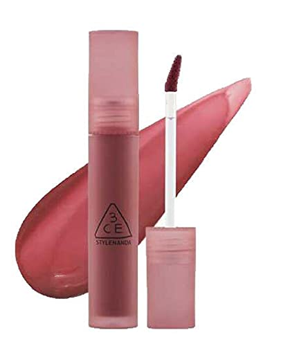 3CE BLUR WATER TINT(4.6g) soft lip with less smear with a blurry finish (#DOUBLE WIND) with sun cream(1ml*3ea)