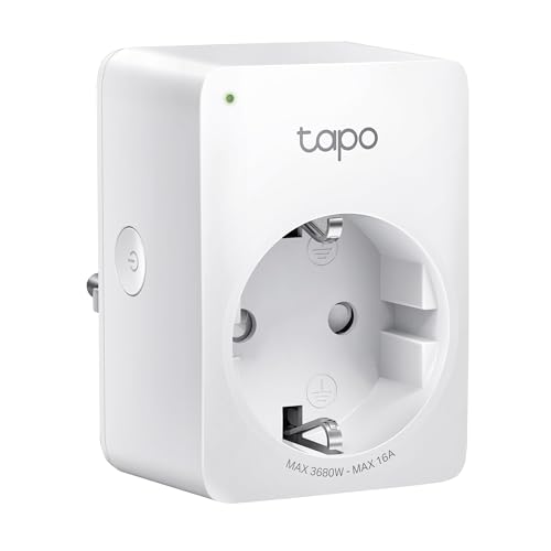 (-55%) TP-Link Tapo Smart WLAN Steckdose P110 mit Energieverbrauchskontrolle, Smart Home Alexa funktioniert mit Google Home, Sprachsteuerung, Fernzugriff, Kein Hub notwendig, Mini