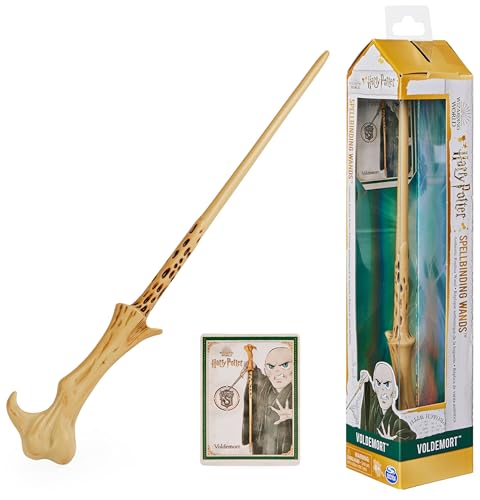 Wizarding World Harry Potter, 12-inch Spellbinding Voldemort Magic Wand with Collectible Spell Card, Kids Toys for Ages 6 and up