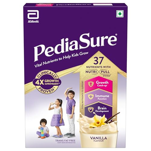 Pediasure Nutritional Drink Powder, Vanilla, Scientifically Designed Nutrition for Supporting Kids Growth 375 gm Pediasure Nutritional Drink Powder, V