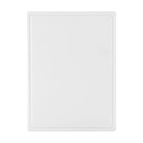 FARBERWARE Extra-Large Plastic Cutting Board, 15x20 Inch Dishwasher-Safe Chopping Board with Juice Groove, Non-Slip Surface, Durable, White
