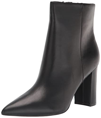 Marc Fisher Women's Glorena Ankle Boot, Black Leather, 8