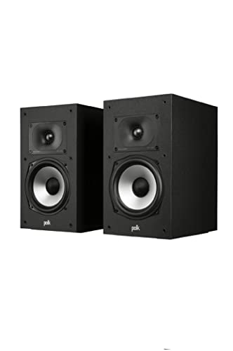 Polk Monitor XT20 Pair of Bookshelf or Surround Sound Speakers - Hi-Res Audio Certified, Dolby Atmos &amp; DTS:X Compati