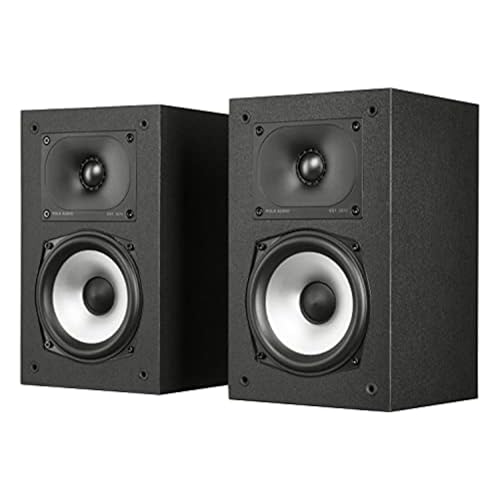 Polk Audio MXT15 Bookshelf Speakers | 1 Pair | Black