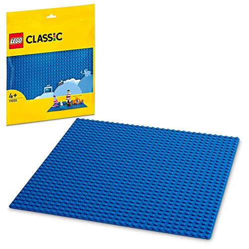 LEGO 11025 Classic La Plaque De Construction Bleue 32x32, Socle de Base pour Construction, Assemblage et Exposition