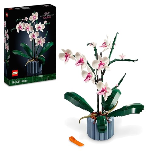 (-40%) LEGO Botanicals Orchidee - Künstliche Pflanzen Set mit weißen und rosa Blumen - Modellbausatz für Erwachsene - Home und Zimmer-Deko - Botanik Kollektion - Geschenke für Frauen und Männer 10311