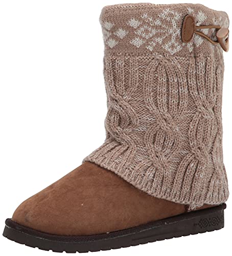 MUK LUKS Women's Cheryl Fashion Boots, Tan, 9