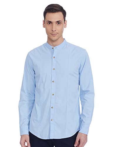 Amazon Brand - INKAST Men Solid Slim Fit Casual Shirt
