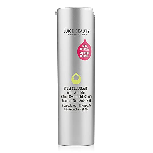 Juice Beauty Stem Cellular Anti-Wrinkle Retinol Overnight Serum - 30 mL - Reduces Look of Fine Lines, Wrinkles, Dark Spots + Skin Roughness - Vegan, Cruelty Free