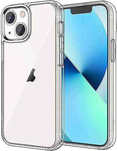 JETech Case for iPhone 13 6.1-Inch, Non-Yellowing Shockproof Phone Bumper Cover, Anti-Scratch Clear Back (Clear)