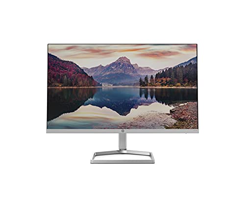HP M22f Monitor - 21,5 Zoll Bildschirm, Full HD IPS Display, 75Hz, 5ms Reaktionszeit, VGA, HDMI 1.4, Silber/schwarz