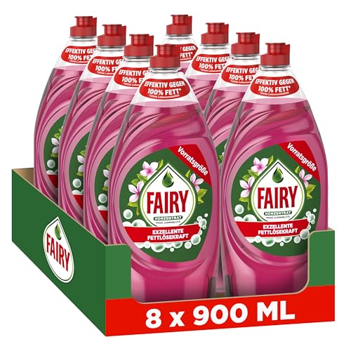 (-21%) Fairy Spülmittel Pinke Jasminblüte, 8x900 ml