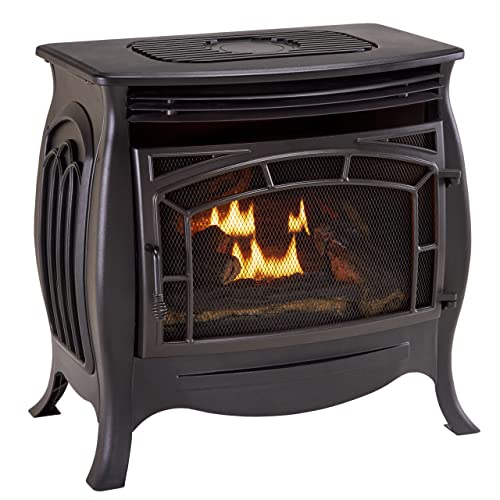 Duluth Forge Dual Fuel Ventless Gas Stove - Model FDSR25, Matte Finish, Remote Control
