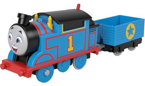 Thomas & Friends Motorized Toy Train Thomas Battery-Powered Engine with Cargo for Pretend Play Preschool Kids Ages 3+ Years​