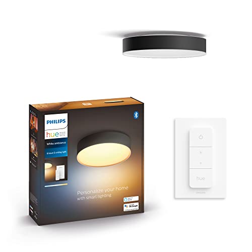 (-39%) Philips Hue Enrave Deckenleuchte inkl. Dimmschalter, S, Schwarz