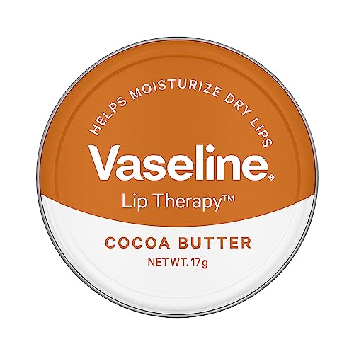 Vaseline Lip Tins Cocoa Butter, 17g | Infused with Cocoa Butter for Hydration & Glossy Shine Softline (Transparent)
