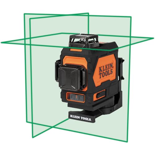 Klein Tools 93PLL Self-Leveling Laser Level with Bright Green 3x360-Degree Planes, Rechargeable Battery, Magnetic Mount
