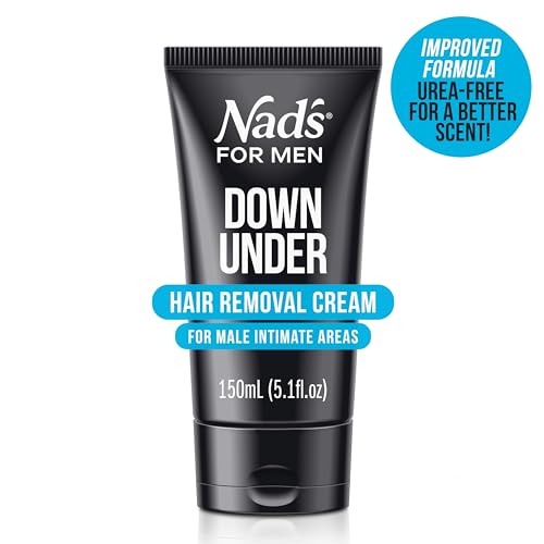 Nad's For Men Intimate Hair Removal Cream For Men - Easy & Painless, Depilatory Cream For Unwanted Male Hair In Intimate/Private Area, Suitable For All Skin Types