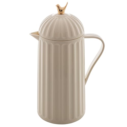 WOLFF - Garrafa Térmica de Plástico Bird Branca 1L - Enxoval - Organização - Decoração - Cozinha - Mesa Posta - Utilidad...
