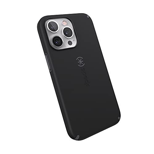 Speck iPhone 13 Pro Case - Drop Protection & Scratch Resistant with Dual Layer Protection & Slim Design Case for iPhone 13 Pro, CandyShell Pro, Black/Slate Grey