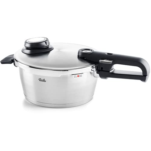 Fissler Vitavit Premium Pressure Cooker with Steamer Insert, 3.7 Quart