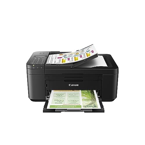 Canon PIXMA TR4720 All-in-One Wireless Printer, Home Use with Auto Document Feeder, Mobile Printing and Built-in Fax, Bl