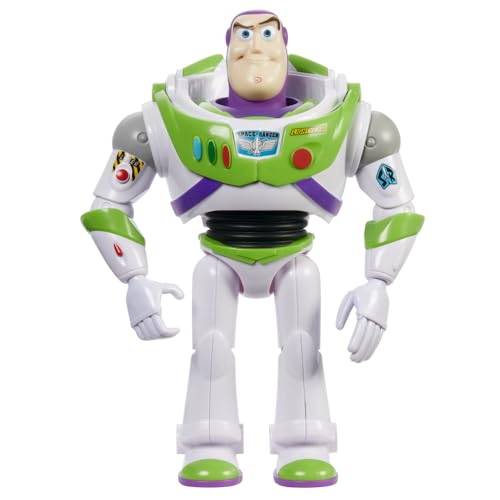 Mattel Disney Pixar Toy Story Large Action Figure, Posable Buzz Lightyear Collectible in Spacesuit Look, 12-inch Scale