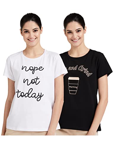 Women Cotton Stretch Regular Fit Round Neck Half Sleeve T-Shirt (Available in Plus Sizes)