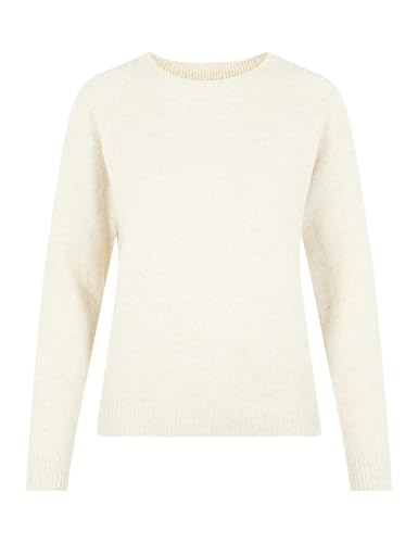 🔥 SELTEN SO GÜNSTIG (-55%) VERO MODA PETITE Women's VMDOFFY LS O-Neck Blouse GA PTT Pullover, Birch/Detail:Melange, XS/P
