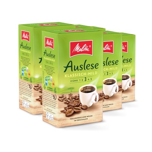 🔥 STARKER PREIS (-38%) Melitta Auslese Klassisch-Mild, Filterkaffee, Stärke 3/5, 6 x 500g