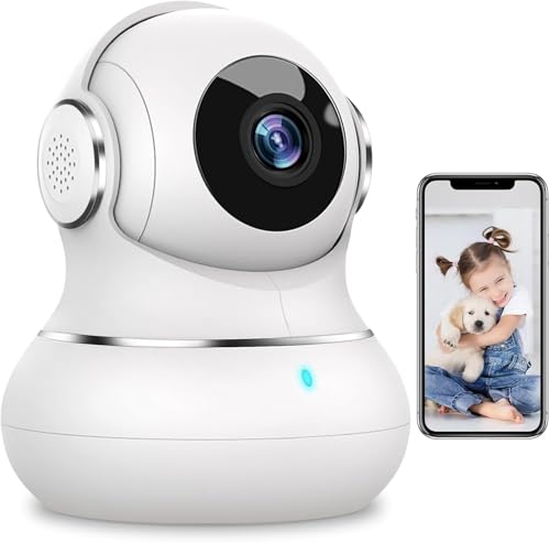 litokam Security Camera Indoor 2K, 360 Pan/Tilt Cameras for Home Security with Motion Detection, Baby Monitor for Pet/Dog with Night Vision, 2.4GHz WiFi Cam with Phone App & 2-Way Audio