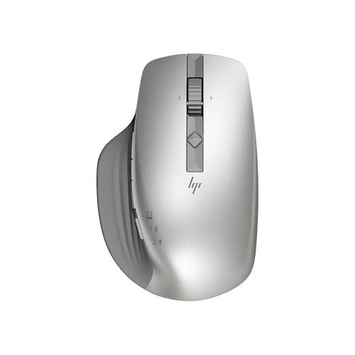 HP 930 Creator Wireless Mouse, USB-A dongle, Bluetooth 5.1, 7 programmable Buttons, Up to 4000 dpi, Pair up to 3 Devices, Rechargeable 12-Week Battery