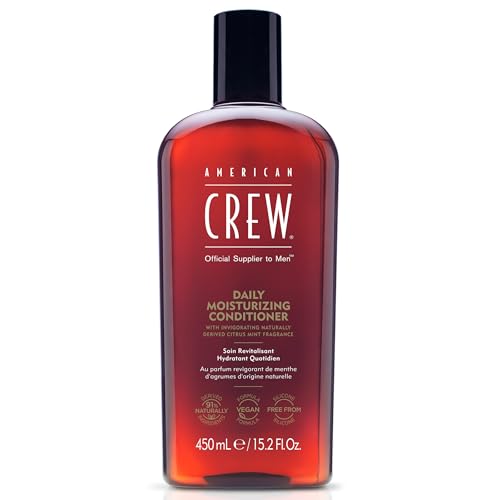 American Crew Conditioner for Men, Daily Moisturizer, Naturally Derived, Vegan Formula, Citrus Mint Fragrance, 15.2 Fl Oz