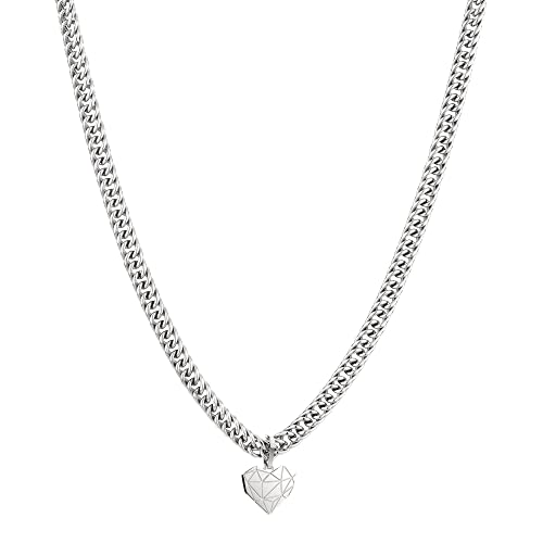 (-63%) LIEBESKIND Halskette Broken Heart Edelstahl