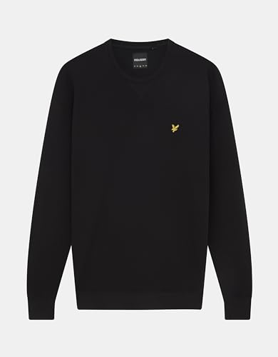 (-30%) Lyle & Scott Sweatshirt für Männer - Klassisches hochwertiges Herren Pullover mit Rundhalsausschnitt, Schlichter, langärmeliger ohne Kapuze, 100% Baumwolle, XS-XXL