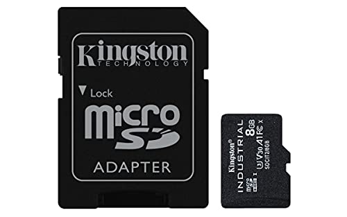 Kingston Industrial microSD - 8GB microSDHC Industrial C10 A1 pSLC Karte + SD-Adapter - SDCIT2/8GB