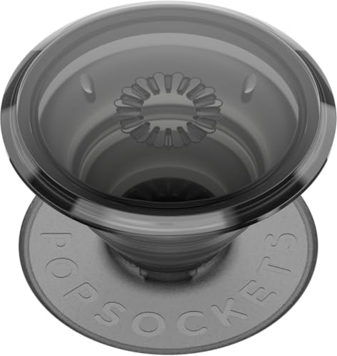 PopSockets Translucent Phone Grip with Expanding Kickstand, PopSockets for Phone, Adhesive Grip, Translucent PopGrip - Translucent Black Smoke
