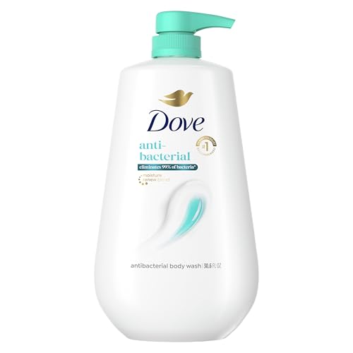 Dove Body Wash with Pump Antibacterial For All Skin Types Protects from Dryness 30.6 oz : Beauty & Personal Care