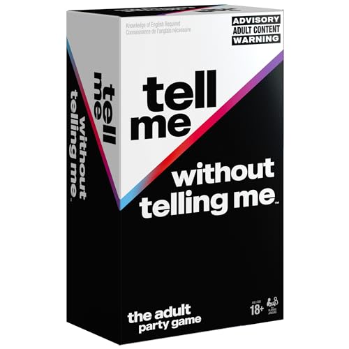 Spin Master Games, Tell Me Without Telling Me, The Viral Hit Adult Card Game, Bachelorette Party Activity, Meme Party Game, 2-10 Players, for Ages 18 & Up