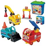 バンダイ ブロックラボ アンパンマン わくわくのりものブロックバケツ
