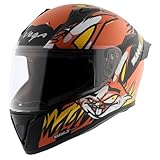 Vega Bolt Bunny Dull Black Orange HelmetL