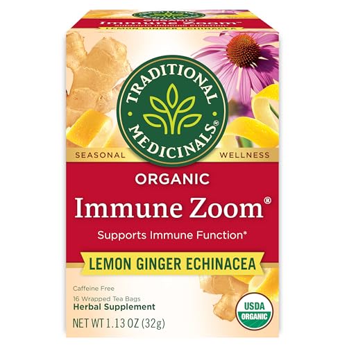 Traditional Medicinals Immune Zoom Lemon Ginger Tea