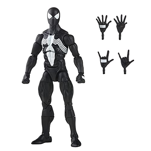 Spider-Man Marvel Legends Series 6-inch Symbiote Action Figure Toy, Includes 4 Accessories: 4 Alternate Hands