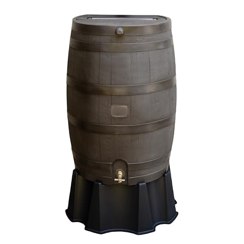 RTS 50 Gallon Flat Back Rain Barrel