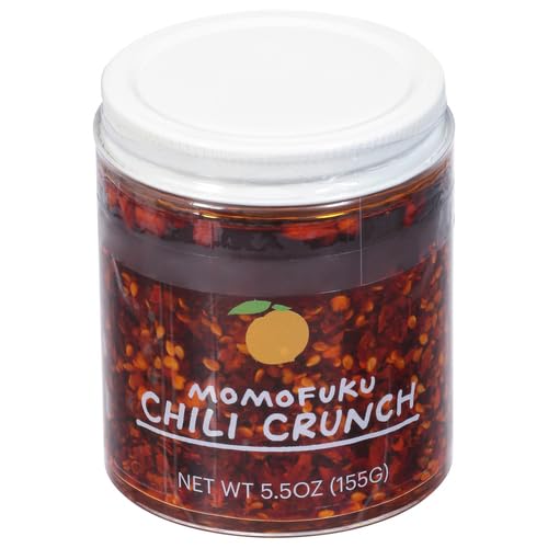 Momofuku Chili Crunch by David Chang, (5.5 Ounces), Chili Oil with Crunchy Garlic and Shallots, Spicy Chili Crisp