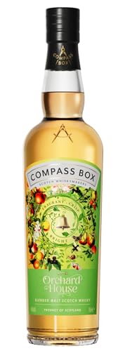 Compass Box Orchard House | Blended Malt Scotch Whisky | 46% ABV | 1 x 70cl Bottle |Non-Chill Filtered | Natural Colour | Fruity, Fragrant & Crisp | Whiskymakers of Scotland