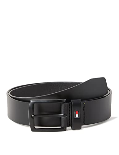 (-29%) Tommy Hilfiger Herren Gürtel Denton Matte 3,5 cm Ledergürtel, Schwarz (Black), 85 cm