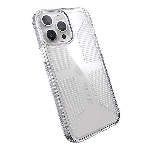 Speck iPhone 13 Pro Max Case - Drop Protection Fits iPhone 12 Pro Max & iPhone 13 Pro Max Phones - Compatible with MagSafe, Extra Grip, Anti-Yellowing & Anti-Fade, Dual Layer Slim Design - GemShell